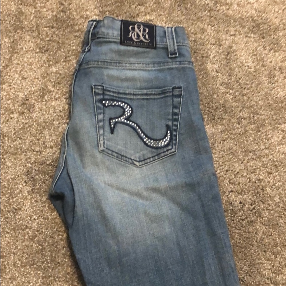 Rock and republic jeans with studs on back size4